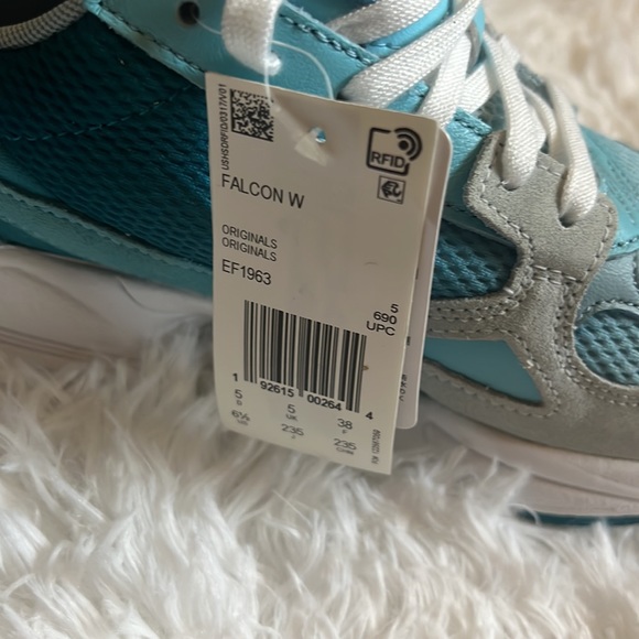 Adidas Falcon W Blue Athletic Shoes Women's NEW - Picture 2 of 4